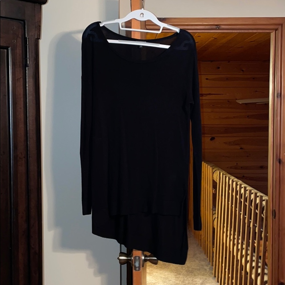 Long black sweater